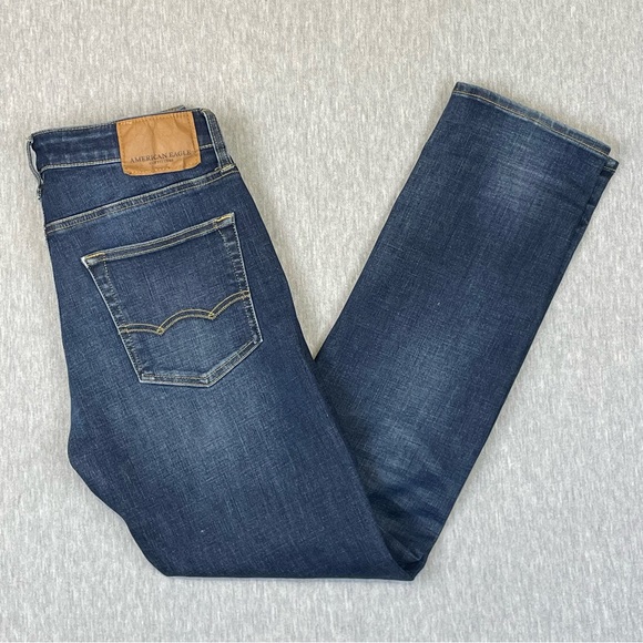 American Eagle Outfitters Men’s Jeans Size 29 x 32 Extreme Flex 4 Slim Straight - Picture 2 of 15